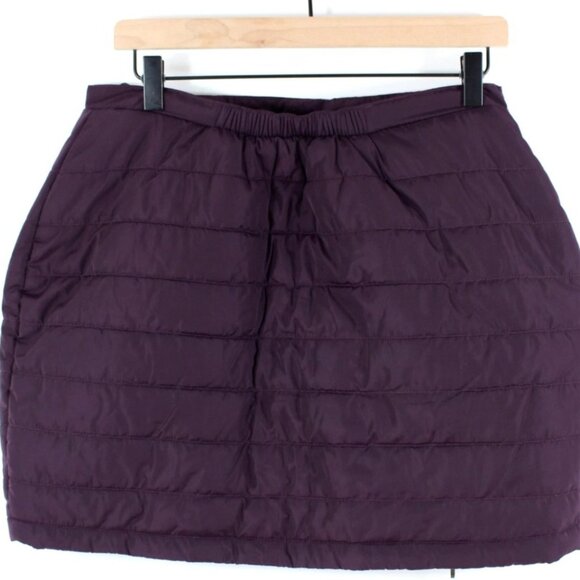 Neve Designs Krista Puffy Mini Skirt Eggplant Size L NWT - Picture 4 of 5
